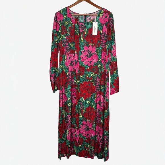 Vineyard Vines Dresses & Skirts - NWT Vineyard Vines Silk Blend Twill Midi Dress • Size L• Brush Floral • $348